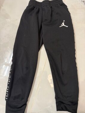 Jordan Boys' Black Joggers with White Jumpman Logo